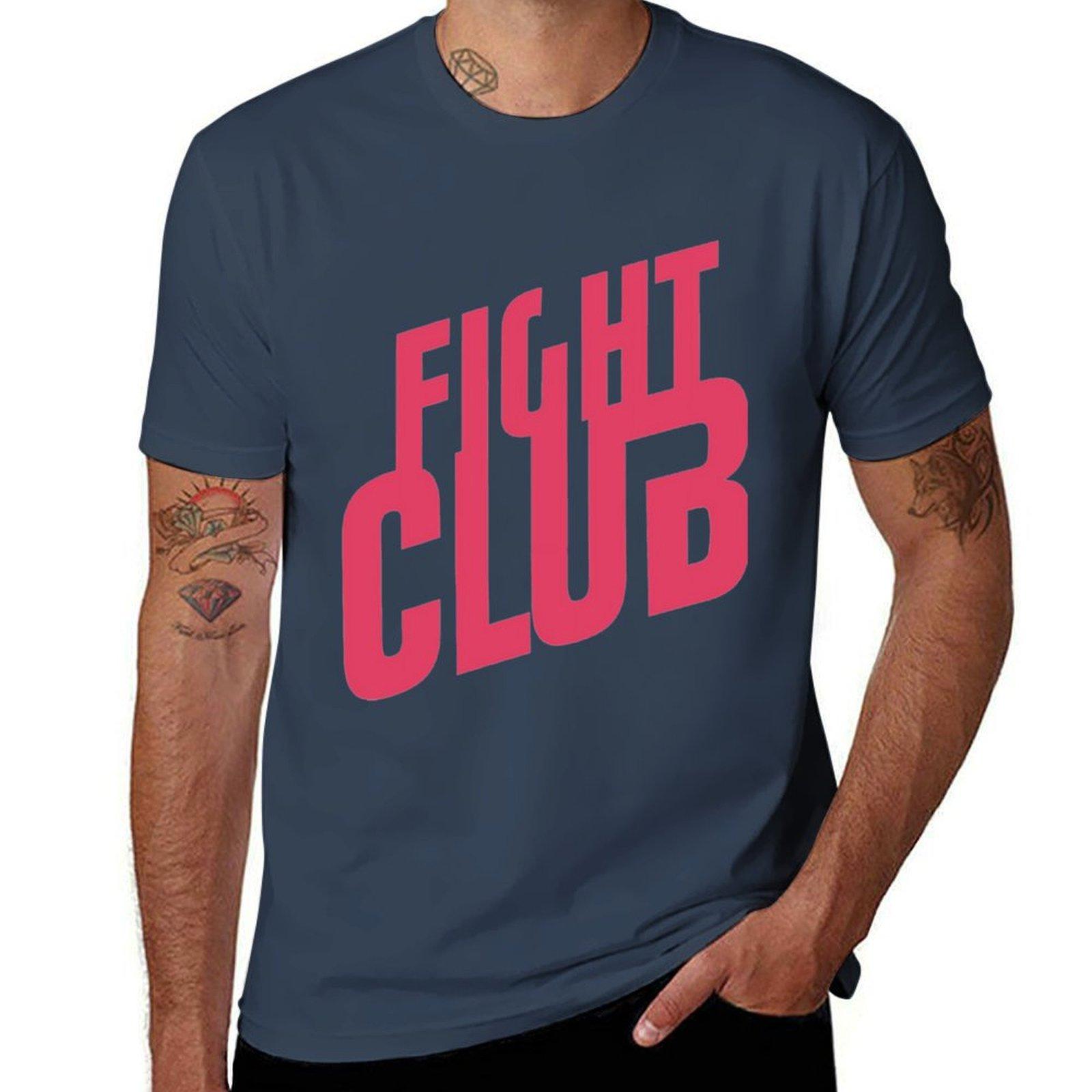 Fight Club Logo T Tshirt Modern Print Casual Tshirt S