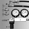 Zylinder-Leck-Tester, Kompressions-Leck-Detektor-Set, Benzinmotor-Messgerät, Doppel-Messsystem, Kfz-Werkzeug-Set