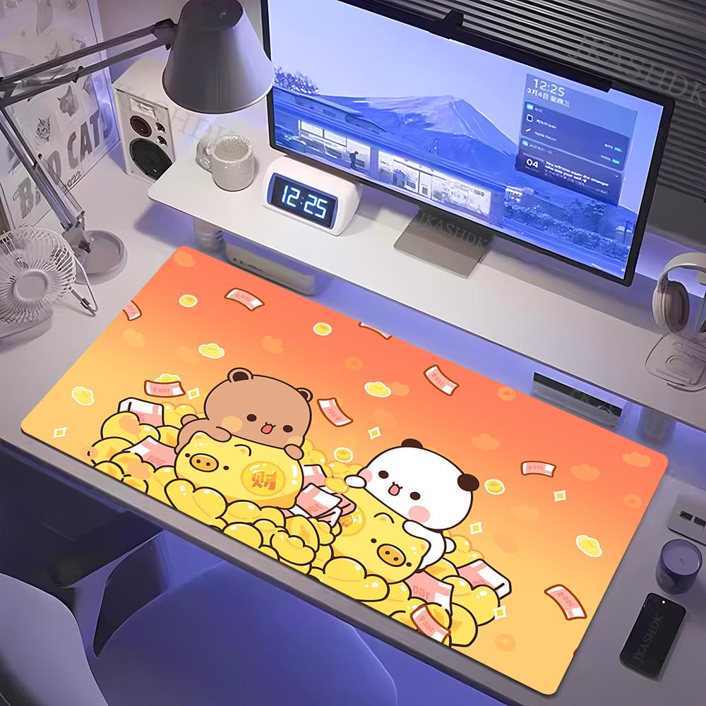Bubu Dudu Cute Gamer Deskmat Xxl Mouse Pad Anime Computer Table Mat Pc Gaming Accessories Mousepad Large Mats Office Mause Pads