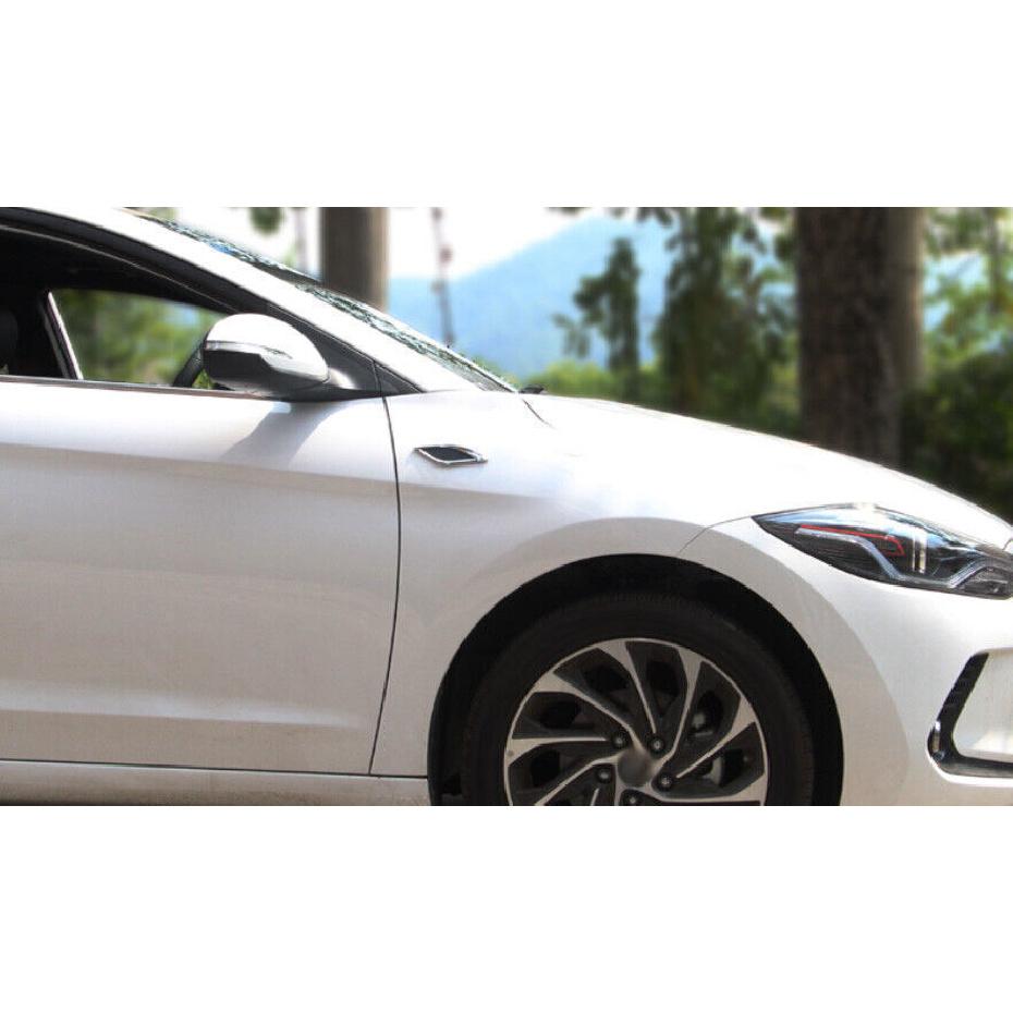 For Hyundai Elantra 2017- Style Chrome Front Side Vent Fender Cover Trim 2X