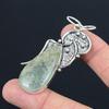 Natural Moss Prehnite Gemstone Pendant 925 Sterling Silver Jewelry For Girls