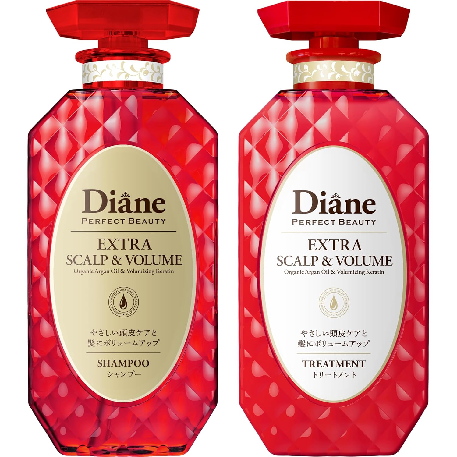 Diane Shampoo Treatment Scalp Volume Citrus Tea Fragrance Perfect Beauty Set 450ml2