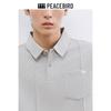 Peacebird Men's Waffle Knit Polo Shirt