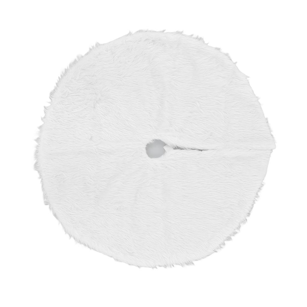 Weihnachtsbaumdecke Schneeweiße Weihnachtsbaummatte für X-mas Festliche Feiertagsparty Dekoration