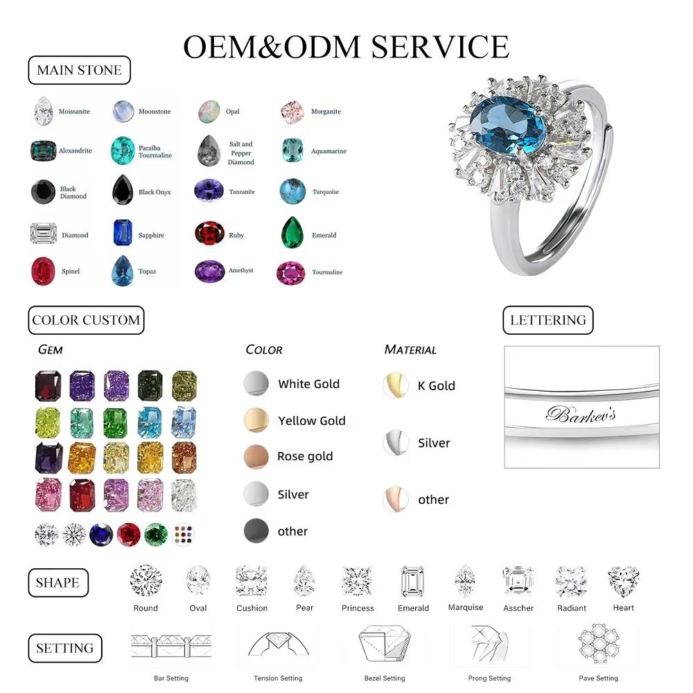 New Design Luxury Natural Fancy Colored Sapphire Fashion 925 Sterling Silver Fine Jewelry Pendant Necklace Women Gift