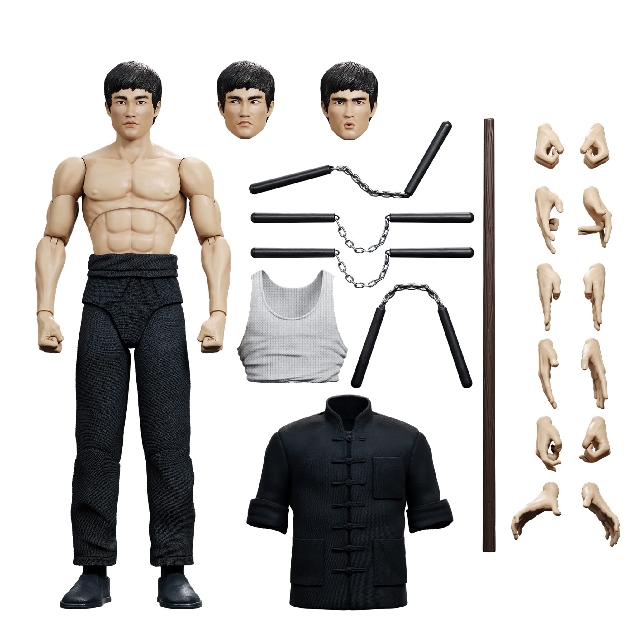 

Bruce Lee Ultimate 7 inch action figure the warrior ver 635560 сірий колір