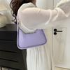 Simple 2025 New Solid Color Small Fresh Fashionable Popular Commuter Retro Chain Single Shoulder Portable Underarm Women's Bag
