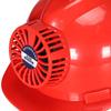 Construction Hard Hat with Fan Thickening Safety Helmet Multifunction Red