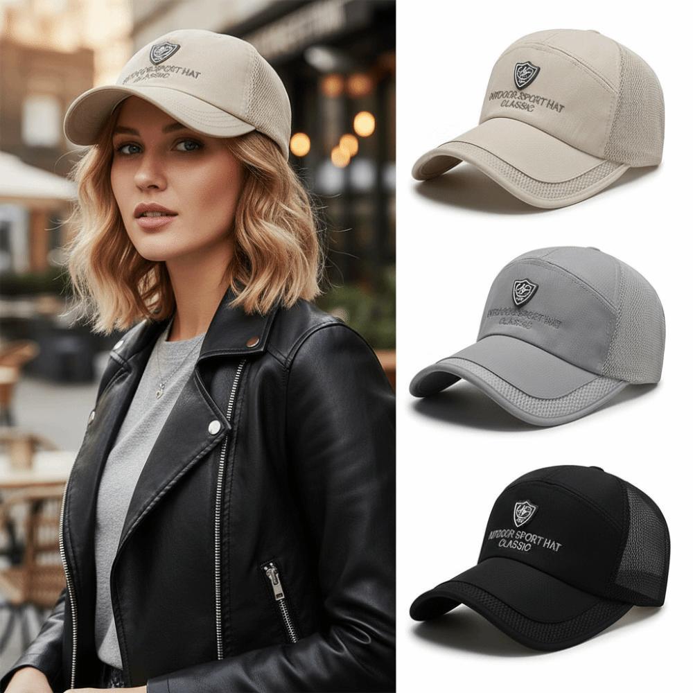 Adjustable Embroidered Mesh Baseball Hats Quick Dry Sunscreen Hats For Man Women Unisex