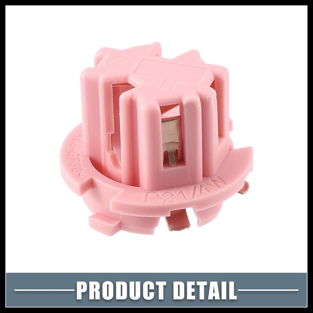 2 Pcs Rear Tail Light Lamp Bulb Socket No.A2108260082 for Mercedes-Benz E320 1996-2002 W210 for W220 S430 S500 2000-2006 Plastic Pink Durable