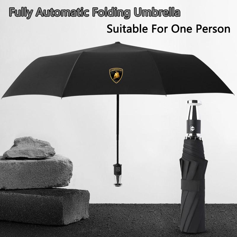 1 PZ Ombrello Pieghevole per Auto Portatile Ombrellino Parasole Automatico Stagione Unica Per Lamborghini LP570 LP610 Urus LP700 LP770 Gallardo Aventador