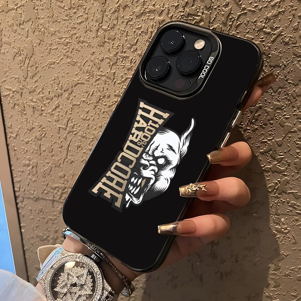 

100% HARDCORE Phone Case For 17 Air IPhone 16 Pro Max 15 14 Plus 12 13 X XS Max 11 Colorful Silver Cover iPhone 13