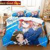 Engaged to the Unidentified Anime Bedding Set Print single Comforter Quilt Duvet Cover Pillow Case 3 Pieces Sets Kids Adult Size