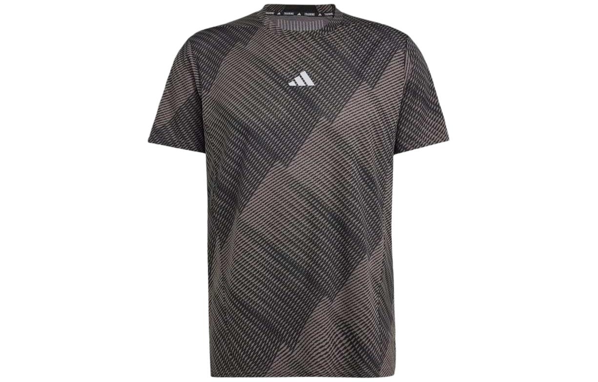 

Adidas T Shirts Men s Gray Crew Neck Moderate Straight Fit IL7136 S