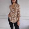 European-American Spring 2025 Loose Casual Long Sleeve Sequin Pocket Shirt