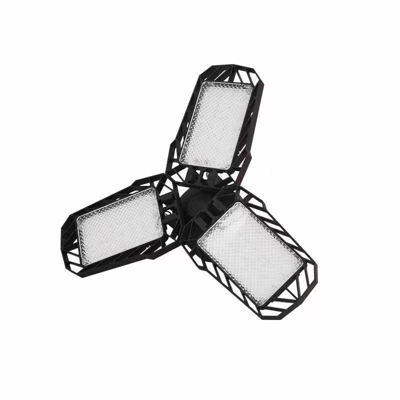 2023 King Kong Deformable LED Garage Light, 5+1 Folding High-Wattage Warehouse Bulb