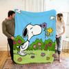 Cartoon 2026 New Kawaii Snoopy Children Warm Soft Anime Blankets for Sofa Bed Cover Blanket Suitable for Birthday Souvenir Gifts