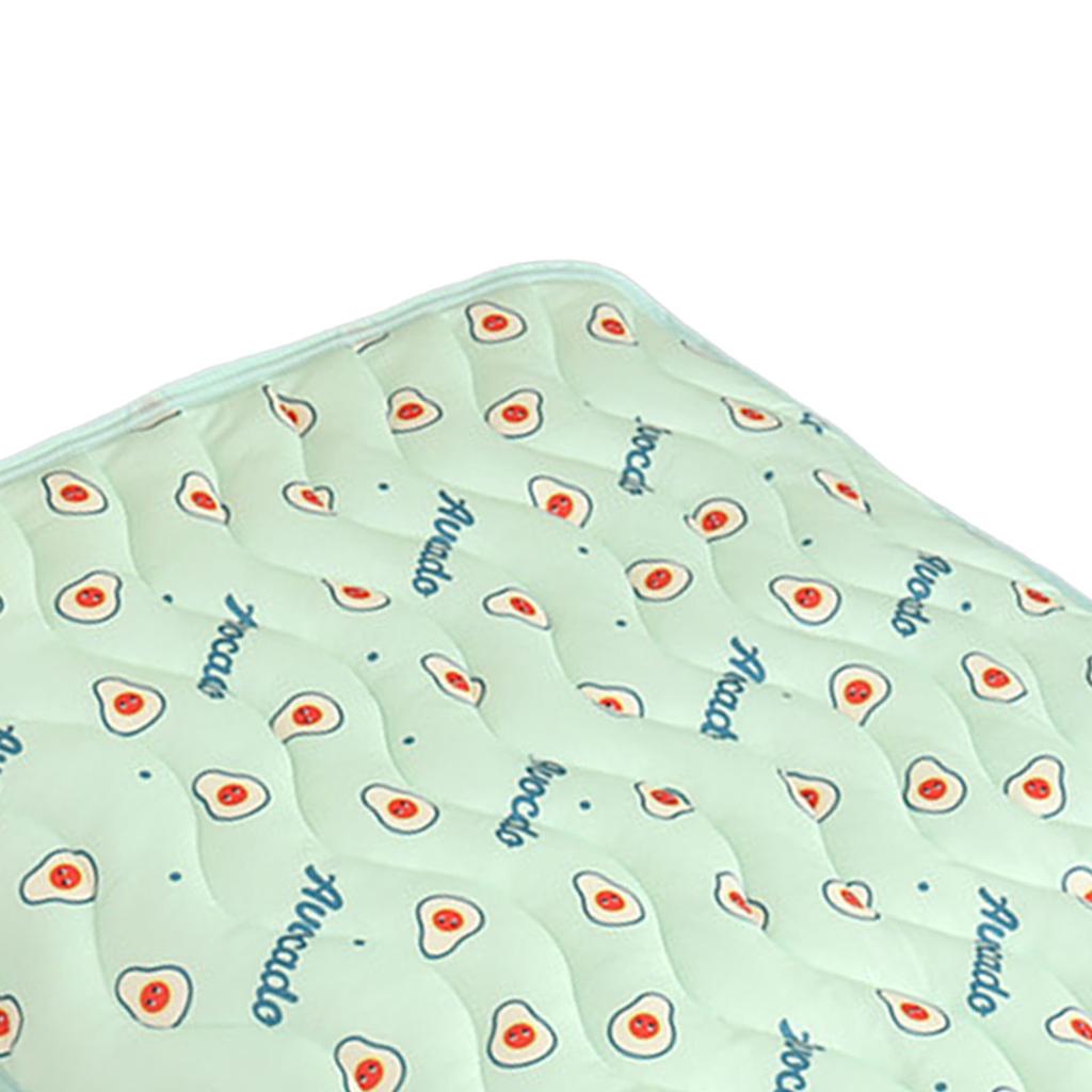 Pet Cooling Mat Ice Silk Fabric Blanket Summer Pet Sofa Bed Cover Sleeping Pad for Cats Dogs Green