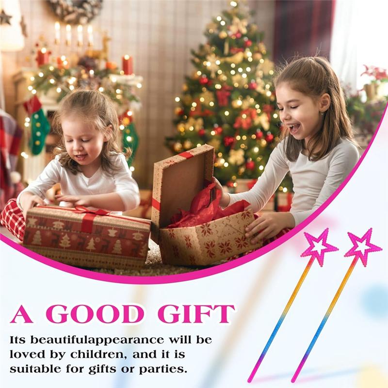 ABRM-Magic Wand, Fairy Wand, Children's Holiday Party Decoration Props, Dance Performance Props