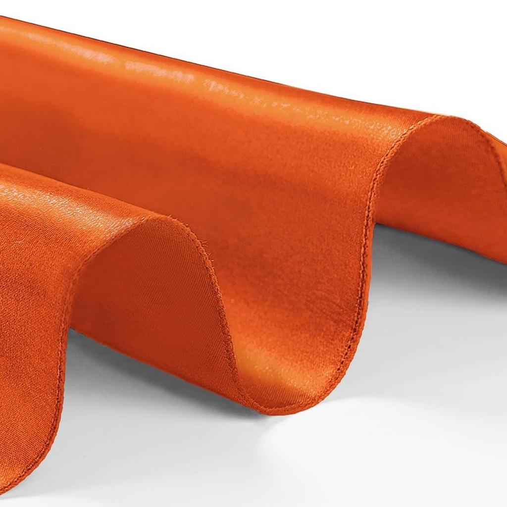 1PC Napkin Cloth Satin Face Mouth Cloth Lock Edge Solid Color Restaurant Hotel Square Wedding Decoration