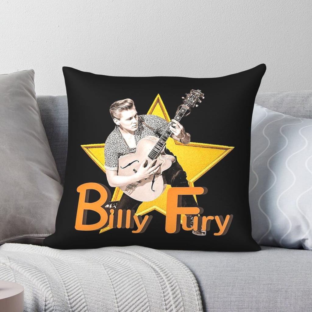 Billy Fury A Star Square Pillowcase Polyester Linen Velvet Printed Zip Decor Home Wholesale x