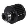 13mm Oil Mini Breather Cold Air Filter Fuel Crankcase Engine for Car Color:Silver