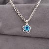 Swiss Blue Topaz Gemstone Handmade 925 Sterling Silver Jewelry, Beautiful Pendant For Wedding Gift