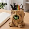 Gift for Gardening Enthusiasts Frog Tree Storage Tube, 3D Printed Realistic Stump Container, Biodegradable Pla Organizer Functional Pen Holder Office