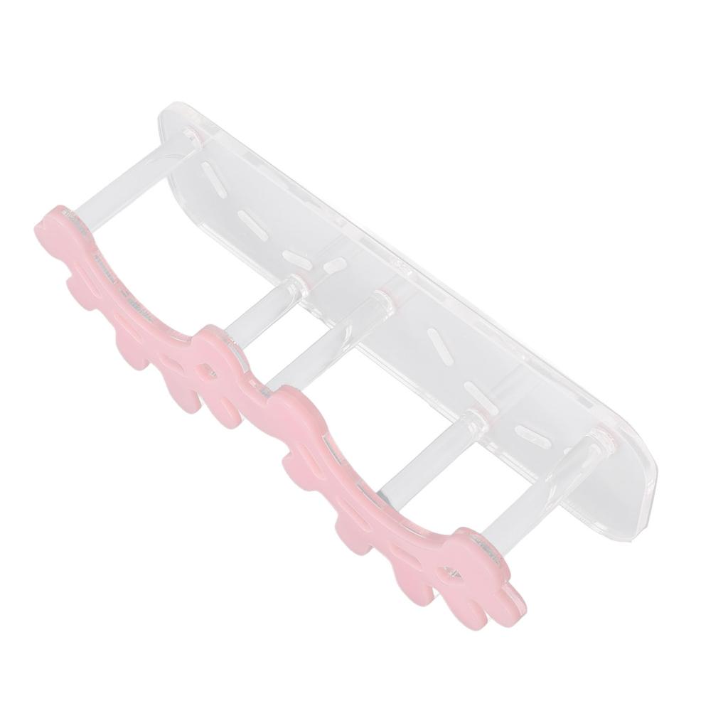 Eyelash Tweezer Holder 8 Hole Pink Thickened Plastic Lash Extension Tweezers Stand for Beauty Salon