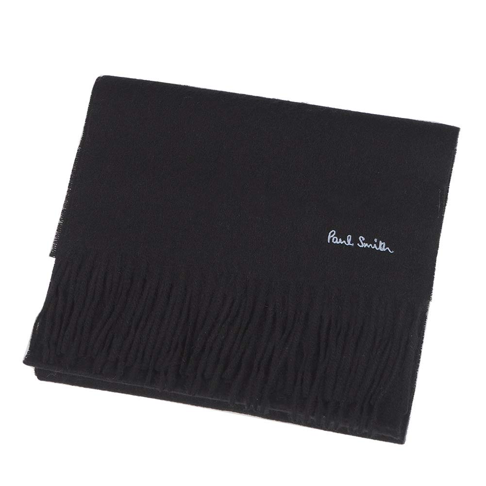 Paul Smith M1A 933D AS04 79 Black Scarf with Carry Bag for Men and Women Case (Ribbon Wrapped, Included) [Used]
