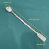 Three-piece Stainless Steel Medicine Spoon Set with Double-headed Micro-spoon, 22CM Single-head Spoon, and Packing Spoon for Laboratory Sampling.