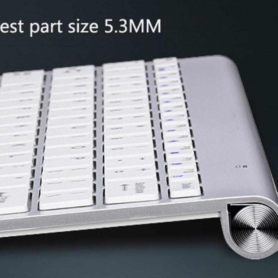 2pcs/Set Wireless Keyboard + Mouse Mini Multimedia Keyboard Mouse Kit