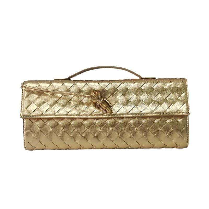 Nischen Strick Ein Schultertasche Mode Horizontale Clutch Akkordeon Damen Schräg Umhängetasche