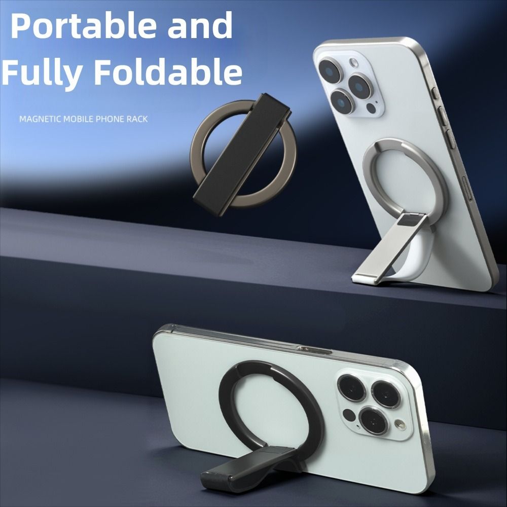 Foldable Phone Ring Holder Magnetic Phone Stand Universal Cell Phone Grip Stand  For MagSafe