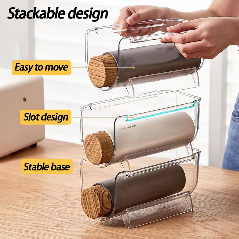 Vícevrstvý stohovatelný držák na termosku Kuchyňský stojan na ukládání hrnků na vodu Úložná police Stojan na vystavení lahví s vodou