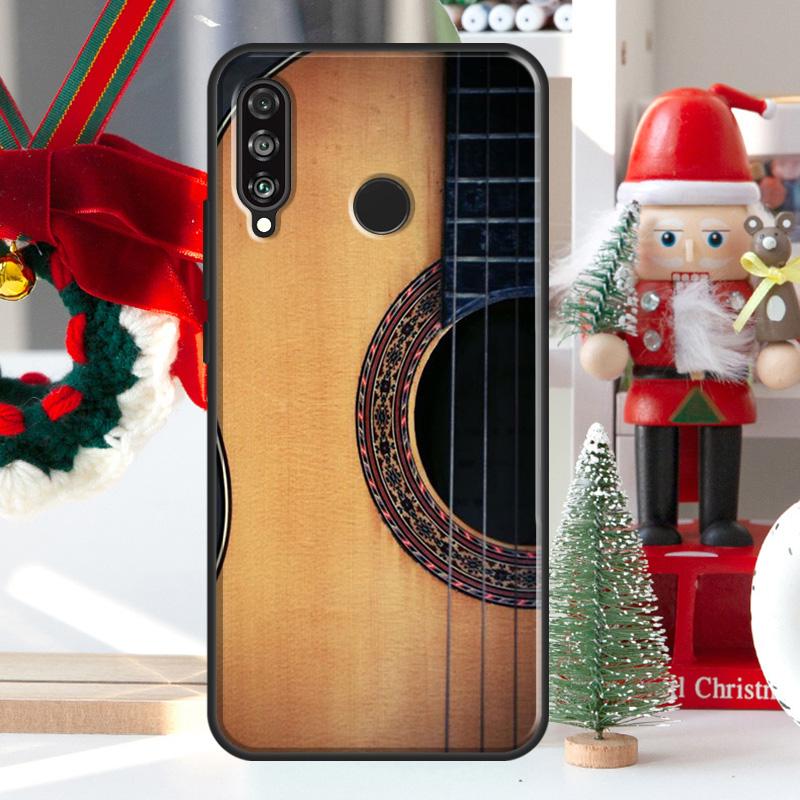 Classic Wood Guitar For Huawei Nova 5T 9 10 SE 7i 8i 11i 12i Y73 Y72 Y61 Y91 Y60 Y70 Y90 P20 P40 P30 Lite Case