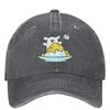 Cute Line Puppy Maltese Casual Baseball Cap Summer Shaved Ice Trucker Hat Sun-Proof Outdoor Sport Snapback Cap