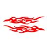 Weatherproof Stylish Easy Apply Reflective Flame Decals Stickers for Cars, Conceal Scratches and Boosts Aesthetic Appeal