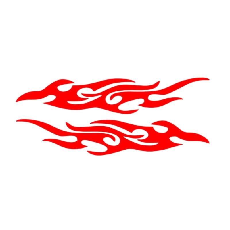 Weatherproof Stylish Easy Apply Reflective Flame Decals Stickers for Cars, Conceal Scratches and Boosts Aesthetic Appeal