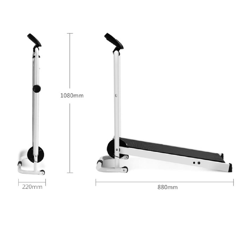 Mini Foldable Treadmill LED Display Jog Space Walk Machine No Floor Space Easy To Move Aerobic Sport Fitness Equipment yc-p007