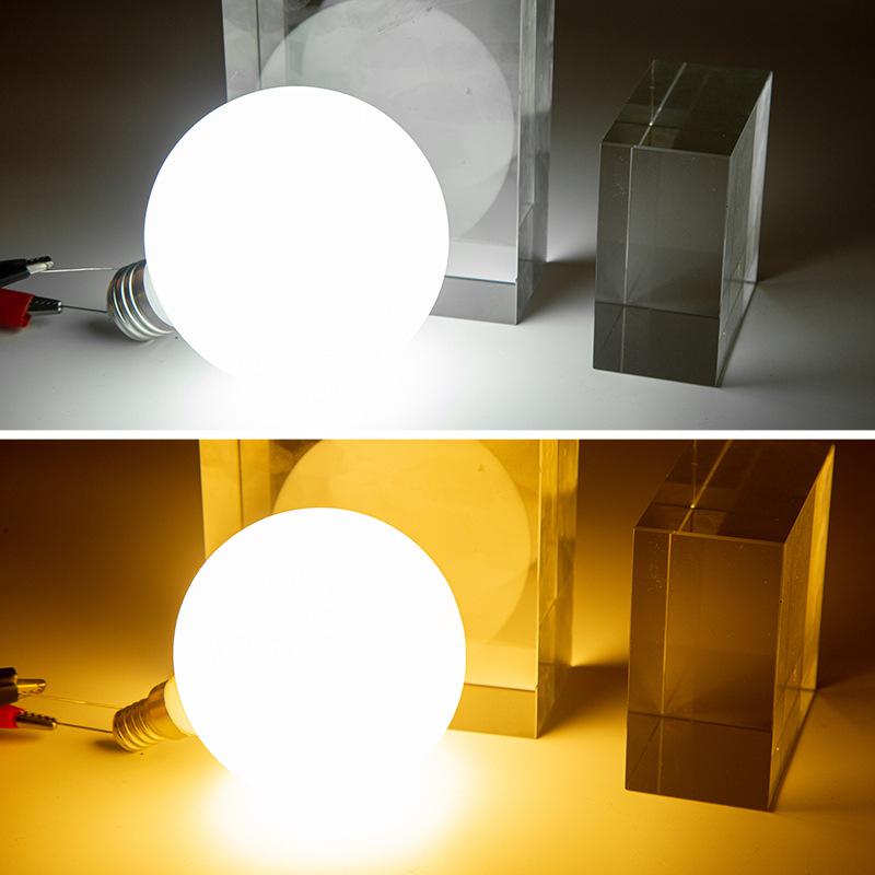 G80 G95 G125 Milky Glass Bulb E27 5W Edison LED Bulb AC110V 20V Round Bulb Cool/Warm White Lampada LED Sound Control AC 85V-265V