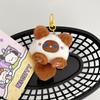 Cute Plush Long Tailed Cat Squeak Keychain Kawaii Cartoon Doll Toy Bag Pendant Key Ring Keyring Accessories For Women Girls
