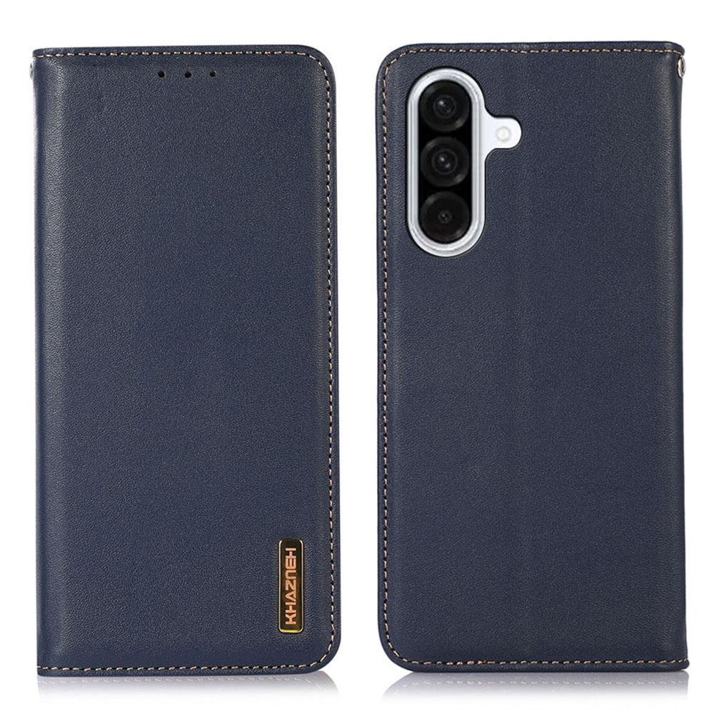 KHAZNEH For Samsung Galaxy A17 Case Wallet Genuine Cow Leather Phone Cover Nappa Texture