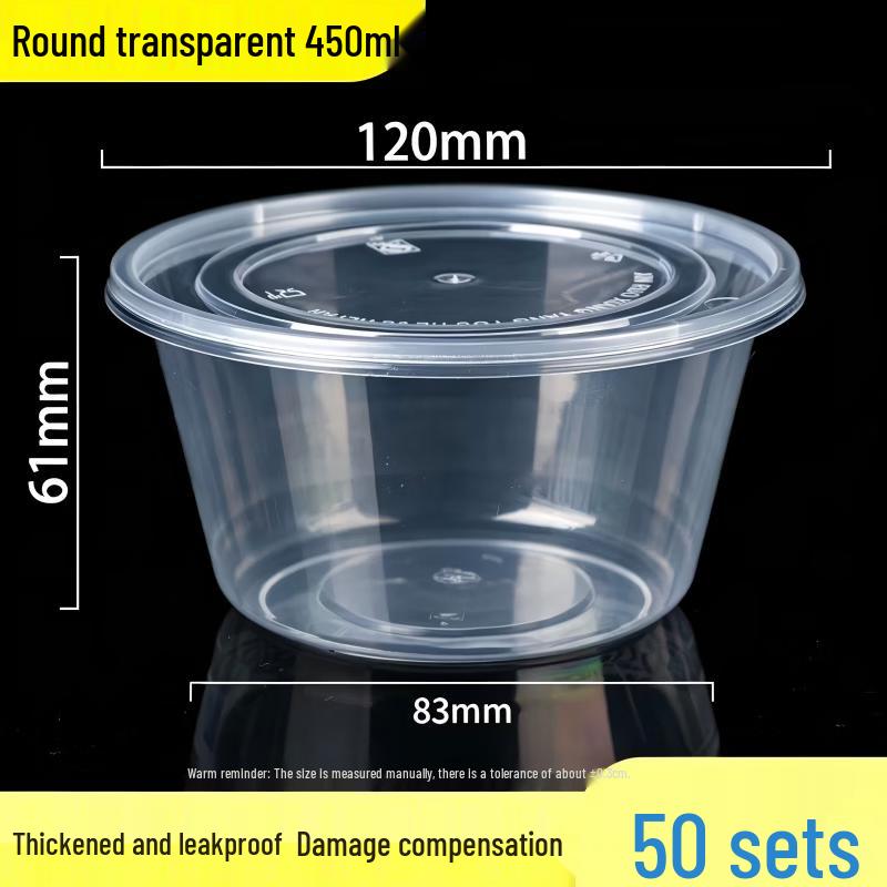 Ronghe Microwaveable PP Plastic Takeaway Containers