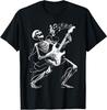 Skelett spielt Gitarre Musikgeschenke für Männer Frauen Rockband T-Shirt