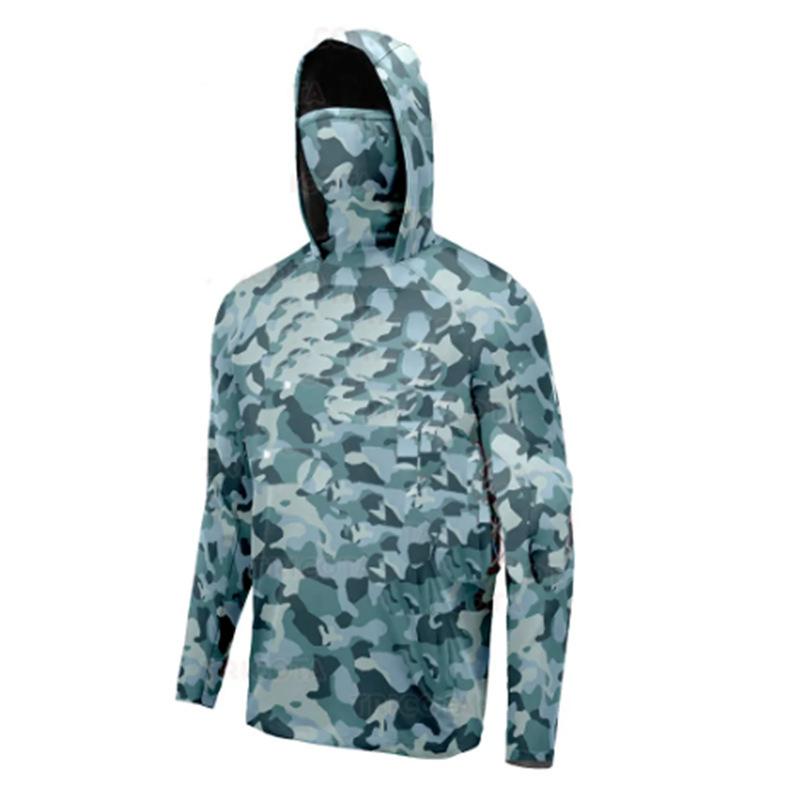 Men's Floating Fishing Tackle Quick Drying Fan Fishing Suit with Dust Mask and UV Protective Fishing Suit HUK
