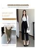 2025 Spring/Summer Women's High Waist Harem Pants – Casual Straight-Leg Cigarette Style