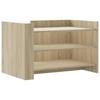Coffee Table Sonoma Oak 80 x 50 x 50 cm Particleboard