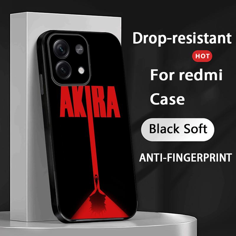 Akira classic japan anime pattern Phone Case For Redmi Note 14 13 12 11 Pro Plus S 5G 14C A3 Soft Black Phone Cover
