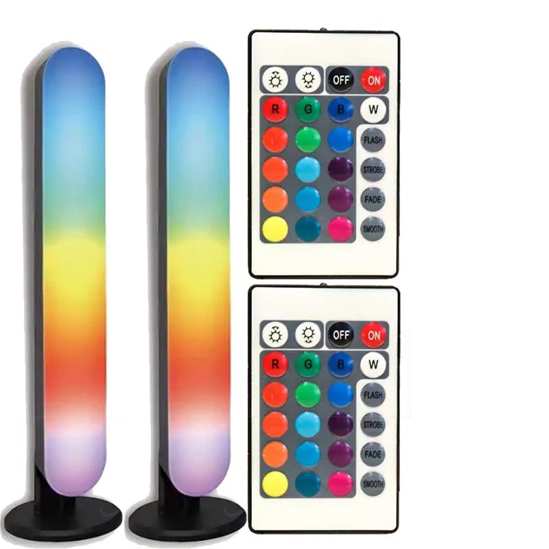 Music Sync LED Night Light Bars RGB Atmosphere Lamp With Remote Control For Gaming TV Bedroom Decoration Desktop Lamps